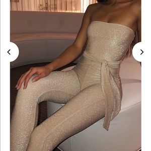Babyboo Kylia Jumpsuit in Gold